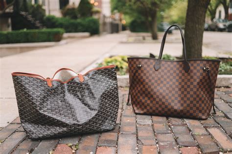 neverfull goyard|goyard tote vs neverfull.